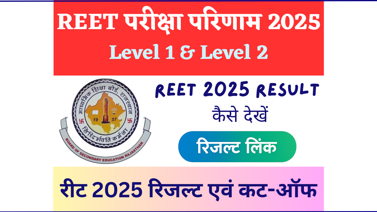REET Result 2025 Direct Link